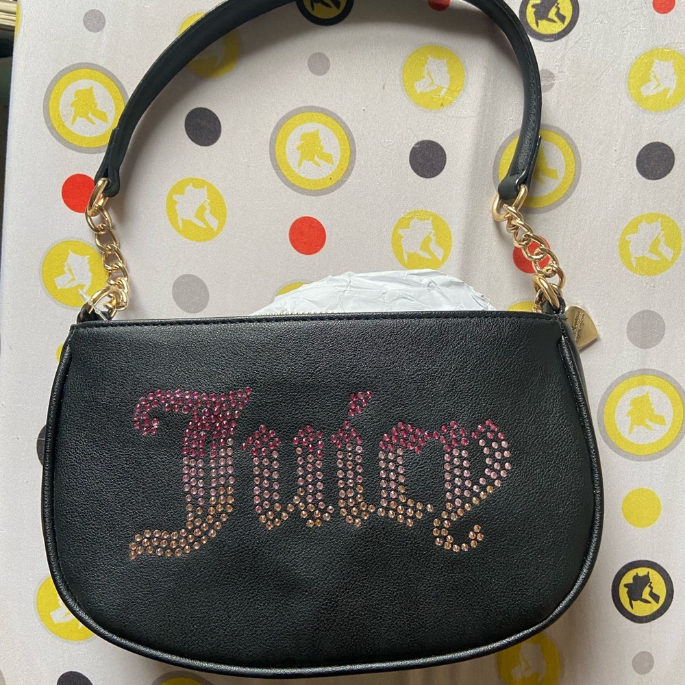 Juicy Couture Black and Gold Shoulder Bag - Picture 2 of 5